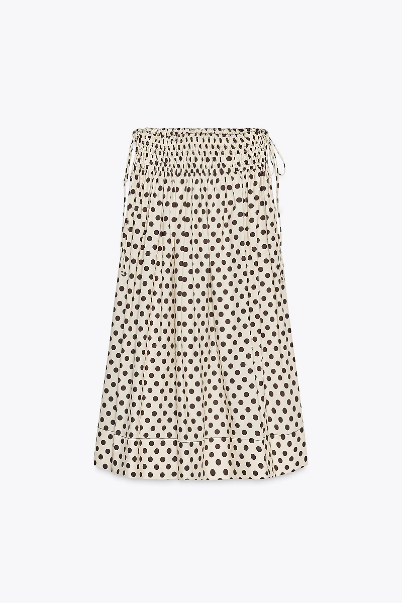 JUPE MIDI À POIS ZW COLLECTION