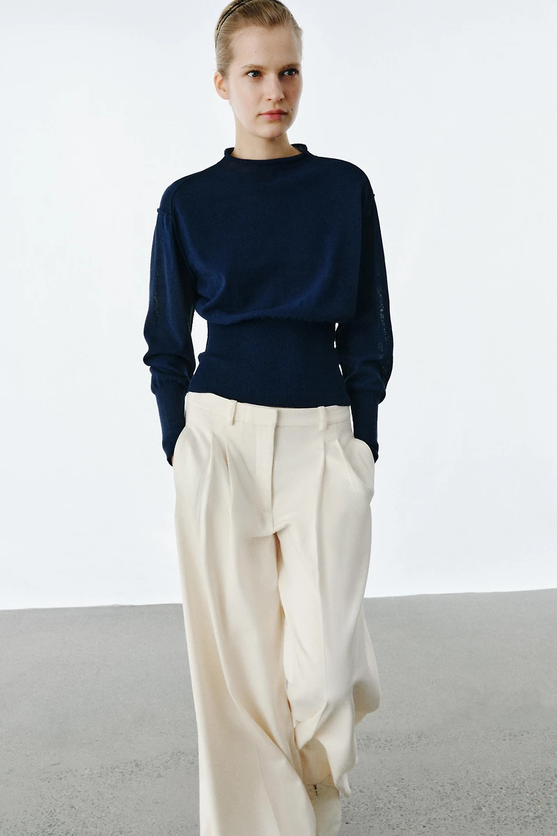 WIDE WAIST KNIT JUMPER