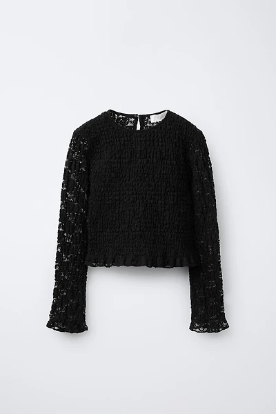 STRETCH LACE TOP