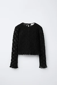 STRETCH LACE TOP