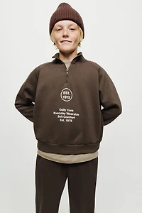 TEXT JOGGING SWEATSHIRT