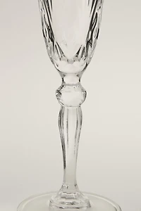 ENGRAVED CRYSTALLINE FLUTE GLASS