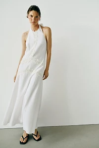ROBE MI-LONGUE EN LIN