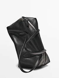Nappa leather west satchel bag