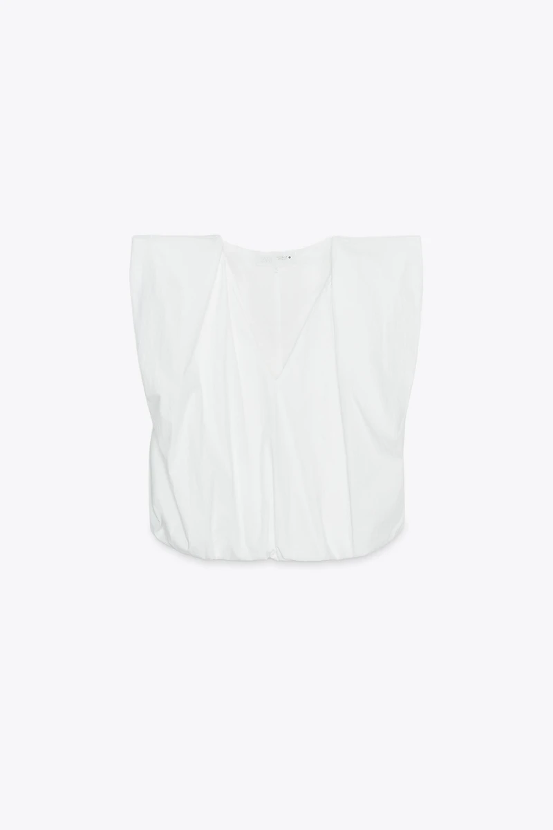 ZW COLLECTION BALLOON POPLIN TOP