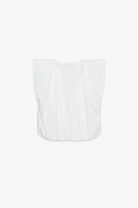 ZW COLLECTION BALLOON POPLIN TOP
