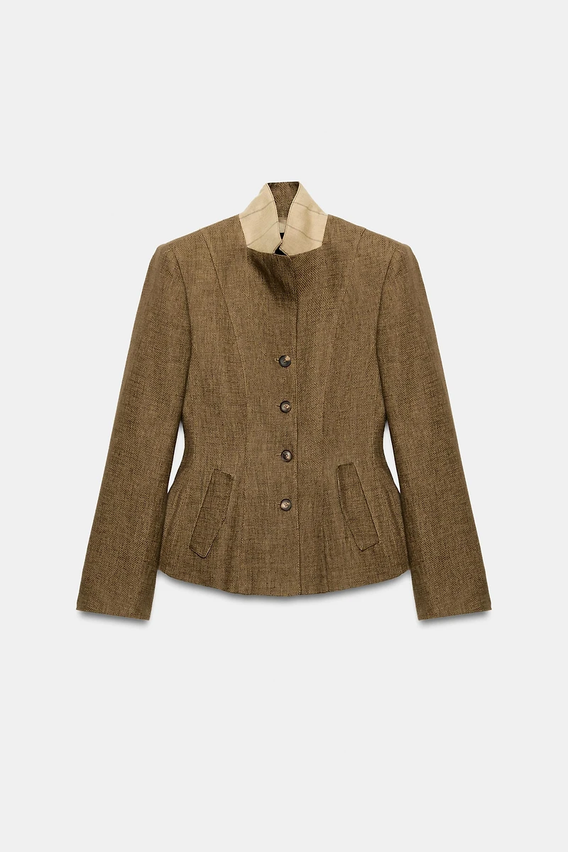 ZW COLLECTION LINEN BLEND BLAZER