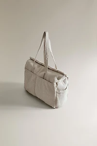 GINGHAM CHECK DIAPER BAG
