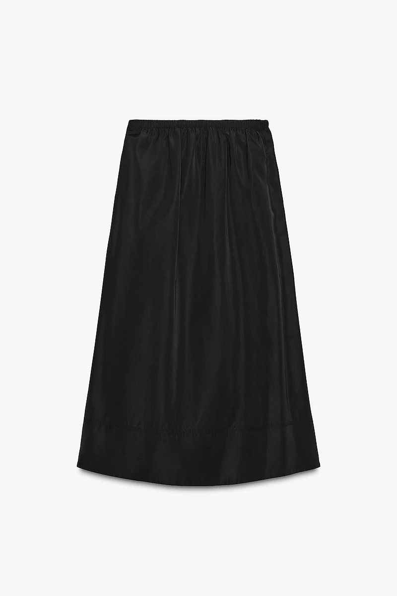 MIDI SKIRT WITH TECHNICAL EFFECT ZW COLLECTION