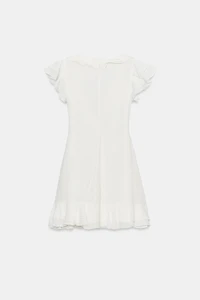 ROBE COURTE À VOLANTS