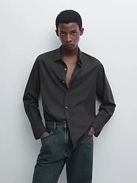 Chemise regular à micro-carreaux