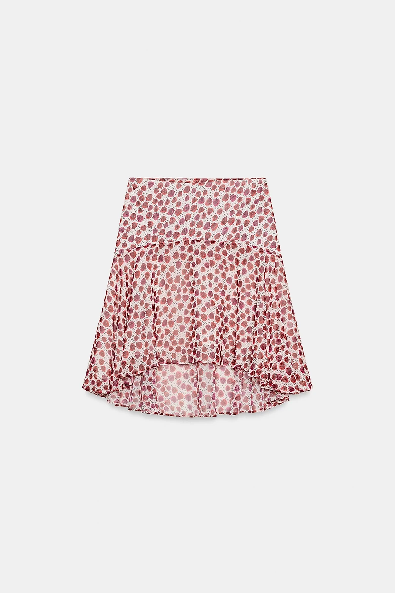 PRINTED MIDI SKIRT