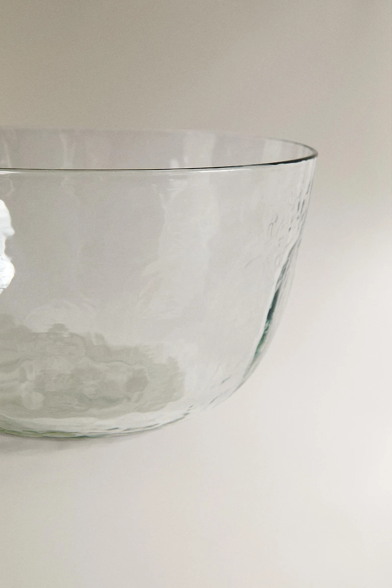 SALADIER VERRE MARTELÉ