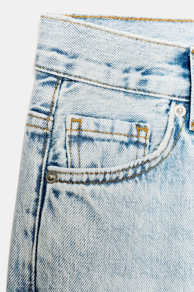 ZW COLLECTION RELAXED FLARE LOW-RISE JEANS