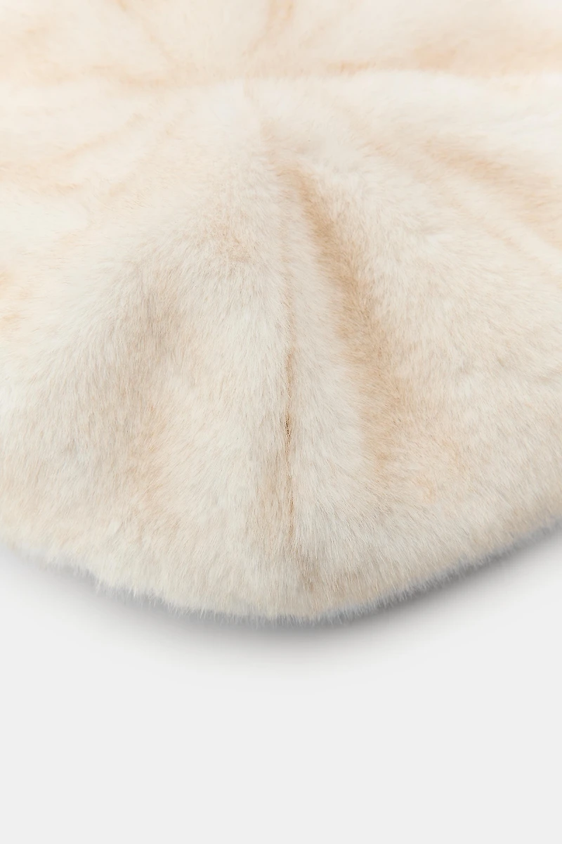 FAUX FUR BERET
