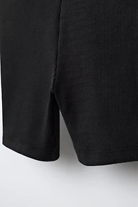 RIBBED CYCLIST LEGGINGS