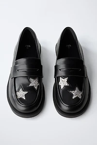 GLITTER STAR LOAFERS