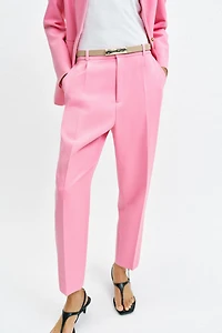 BELTED ANKLE PANTS
