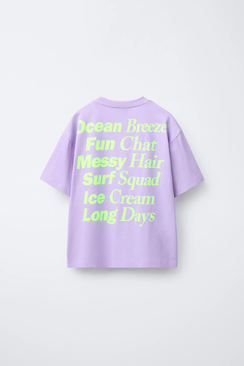 TEXT PRINT T-SHIRT