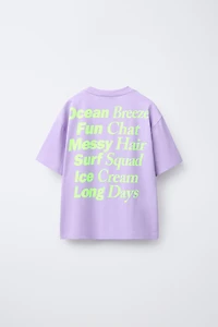 TEXT PRINT T-SHIRT