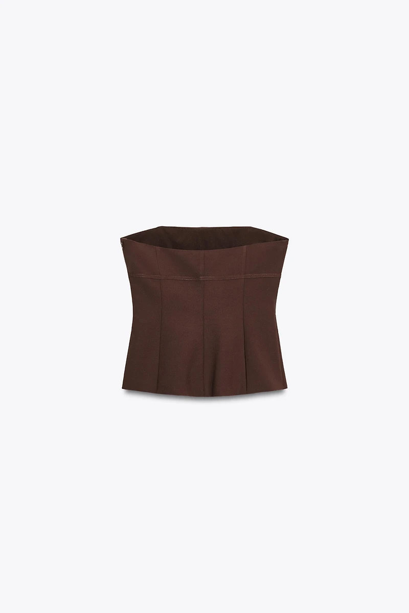 BOW STRAPLESS TOP