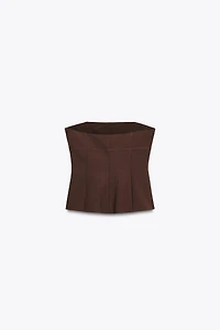 BOW STRAPLESS TOP