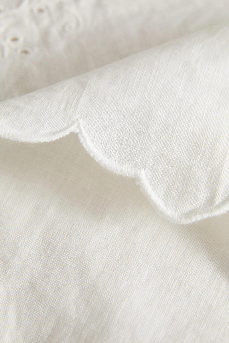PACK OF LINEN NAPKINS WITH FLORAL EMBROIDERY (PACK OF 2)