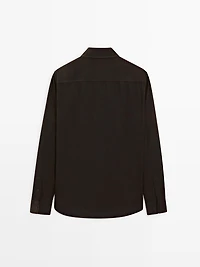 Regular fit needlecord shirt