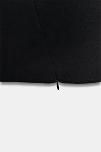 STRETCH ZIP MINI DRESS