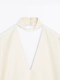 Long satin tunic dress - STUDIO