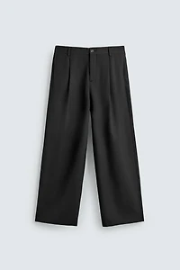 PANTALON RELAXED FIT À PLIS
