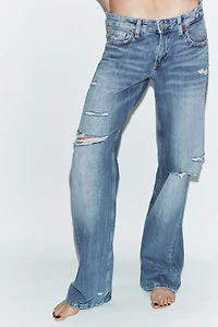 TRF LOW RISE WIDE LEG JEANS