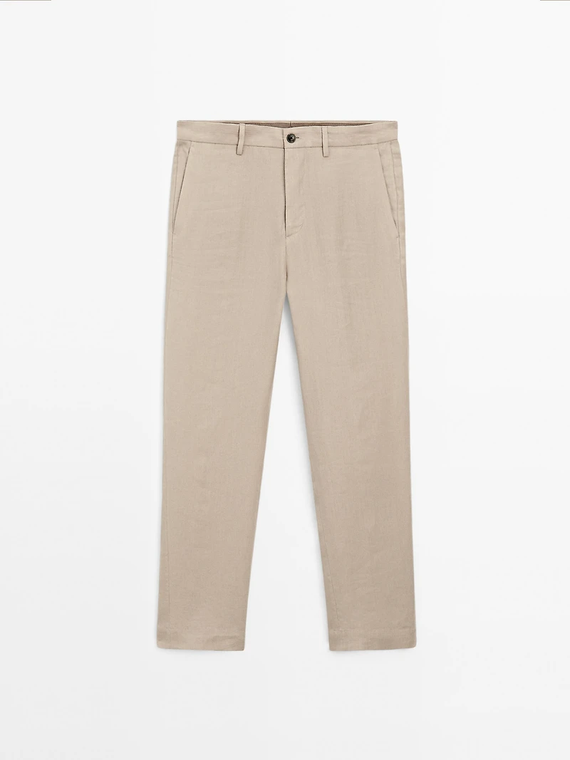 Flowing linen trousers