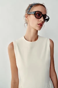 COMBINATION MIDI DRESS