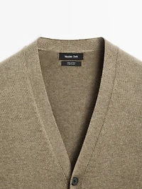 100% cotton knit cardigan