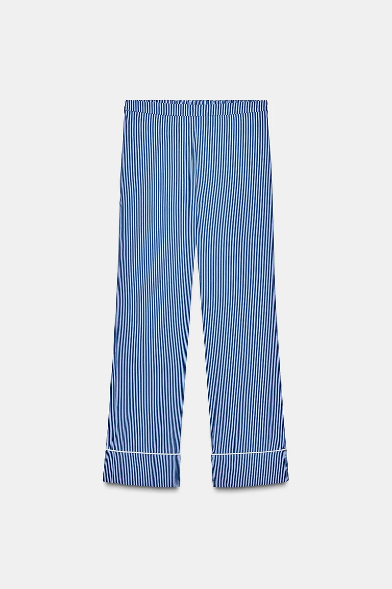 PANTALON DE PYJAMA À RAYURES EN CONTRASTE