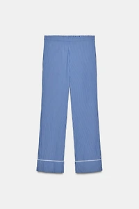 PANTALON DE PYJAMA À RAYURES EN CONTRASTE