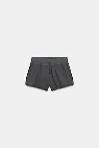 WASHED LACE SHORTS