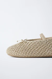 CROCHET BALLET FLATS