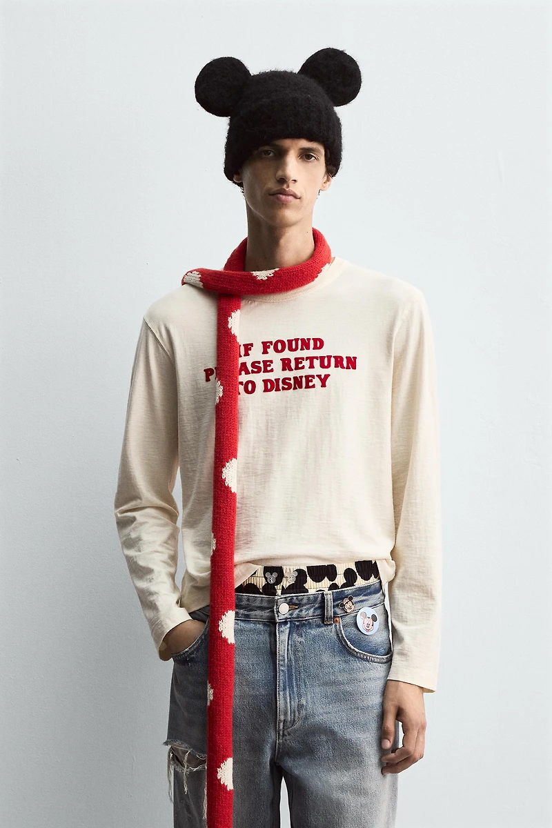 SLOGAN T-SHIRT HARRY LAMBERT FOR ZARA X DISNEY