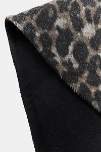 BANDANA À IMPRIMÉ ANIMAL AVEC LAINE