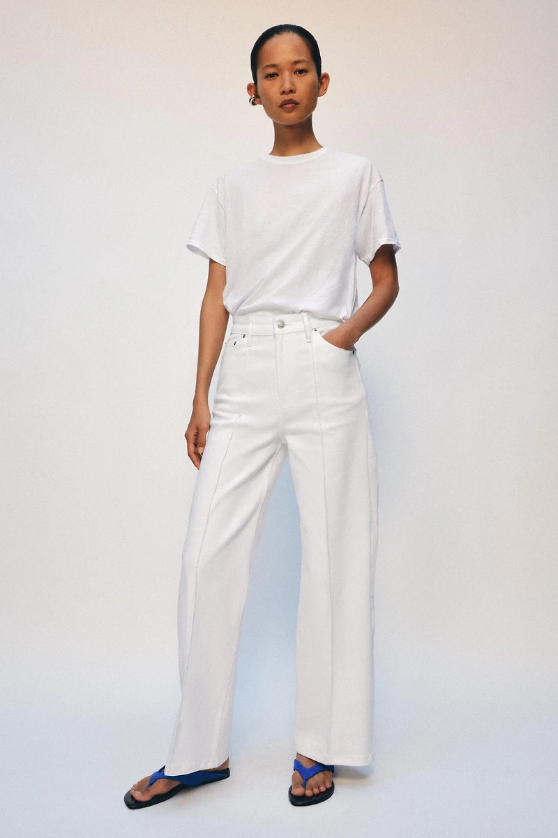ZW COLLECTION WIDE LEG HIGH-RISE JEANS
