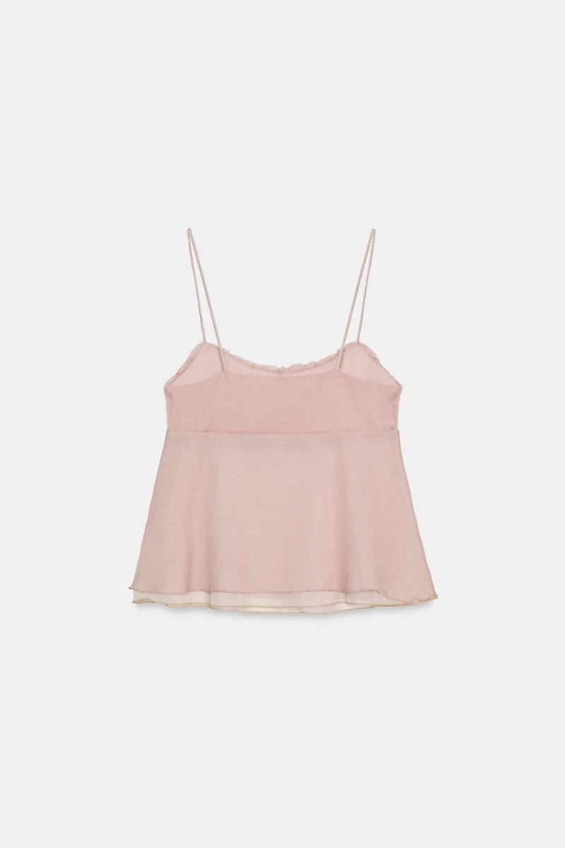 RUCHED CAMISOLE TOP
