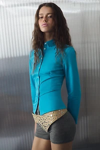 100% LEATHER WAIST BELT WITH STUDS