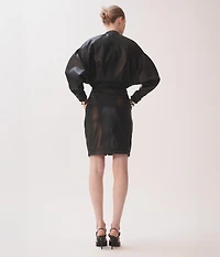 NAOMI CAMPBELL BIKER DRESS