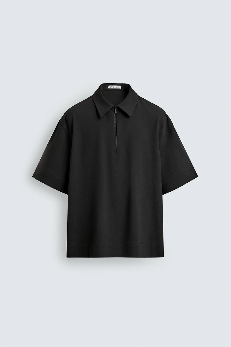 TECHNICAL ZIP POLO SHIRT