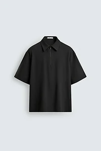 TECHNICAL ZIP POLO SHIRT