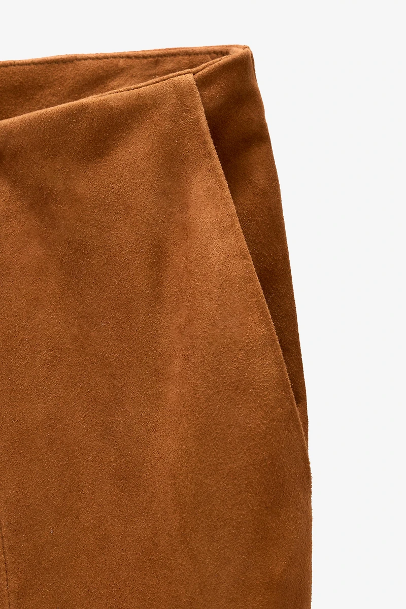 LIMITED EDITION SUEDE FLARE PANTS