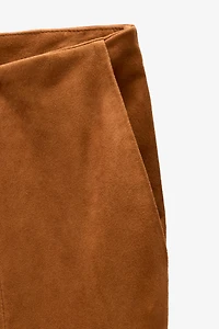 LIMITED EDITION SUEDE FLARE PANTS