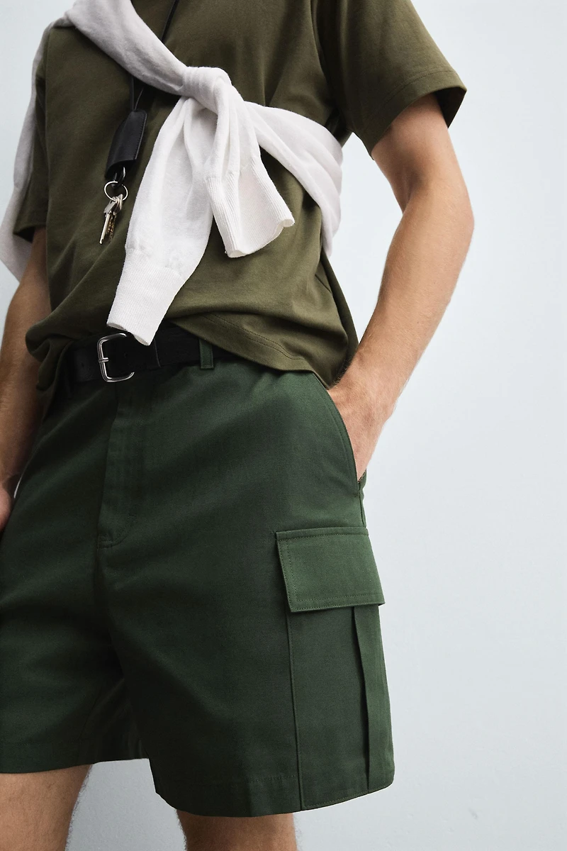 REGULAR FIT CARGO SHORTS